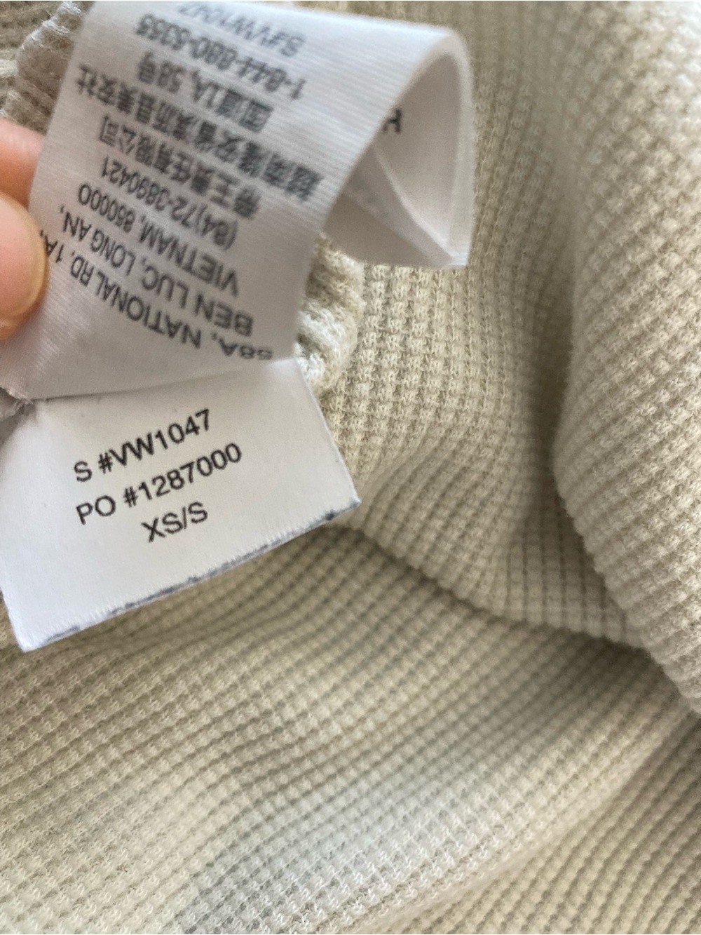 Vuori Women's Ribbed Crew Neck Pullover in Light Cream - Picture 5 of 5